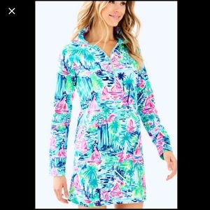 NWT Lilly Pulitzer Skipper Popover dress UPF 50+